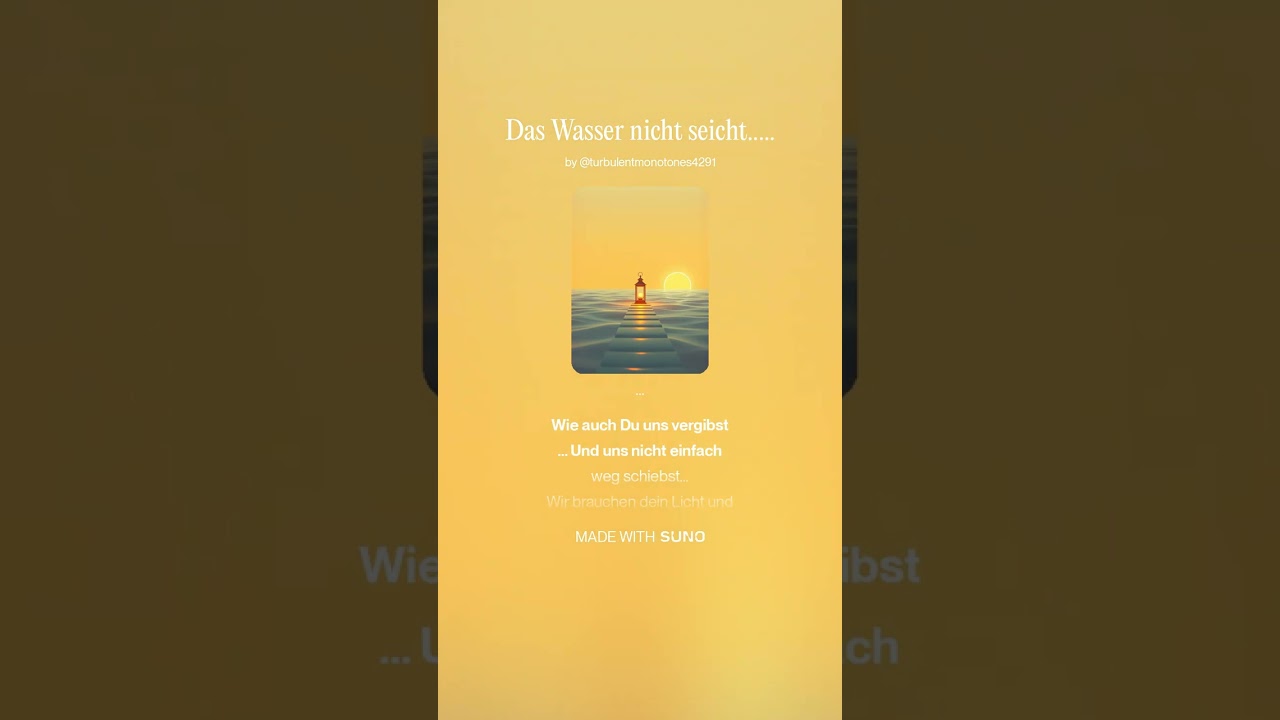 Wasser nicht seicht... 