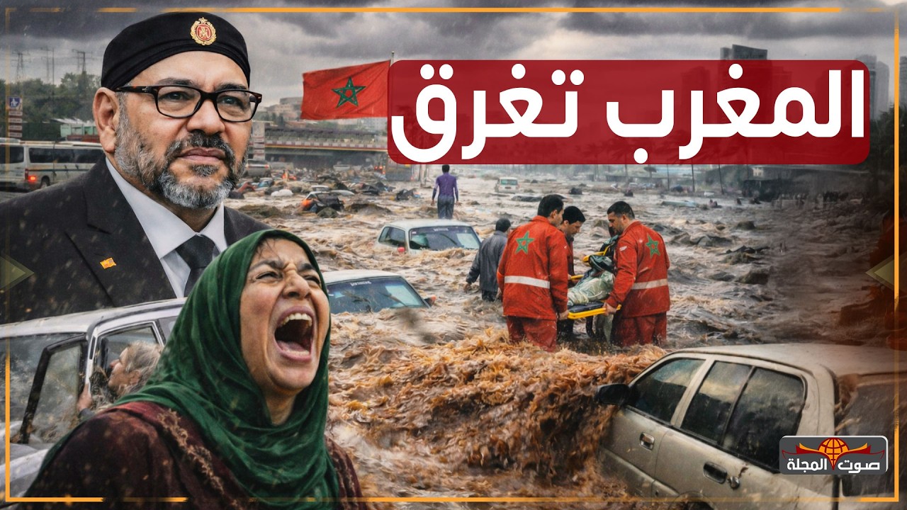 شمال المغرب تحولت لمدينة أشباح … سيارات وبيوت تحت الماء!