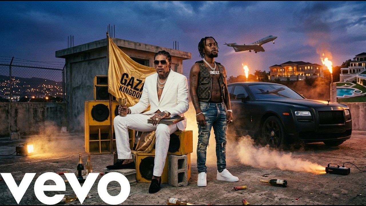 Gaza Kingdom - Popcaan x Vybz Kartel (Official Lyrics Video) | Dancehall 2026