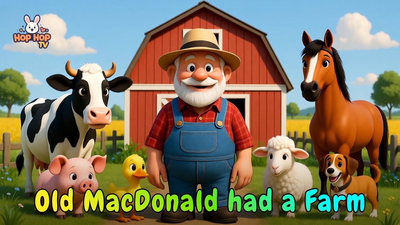 Old MacDonald Had a Farm 👨‍🌾🐄 | Farm Animals Song for Kids | Nursery Rhymes