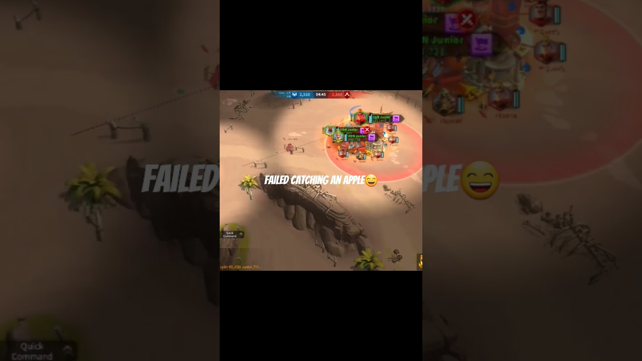 Failed catching an apple - Rise of Kingdoms #rok #rokindo #gaming