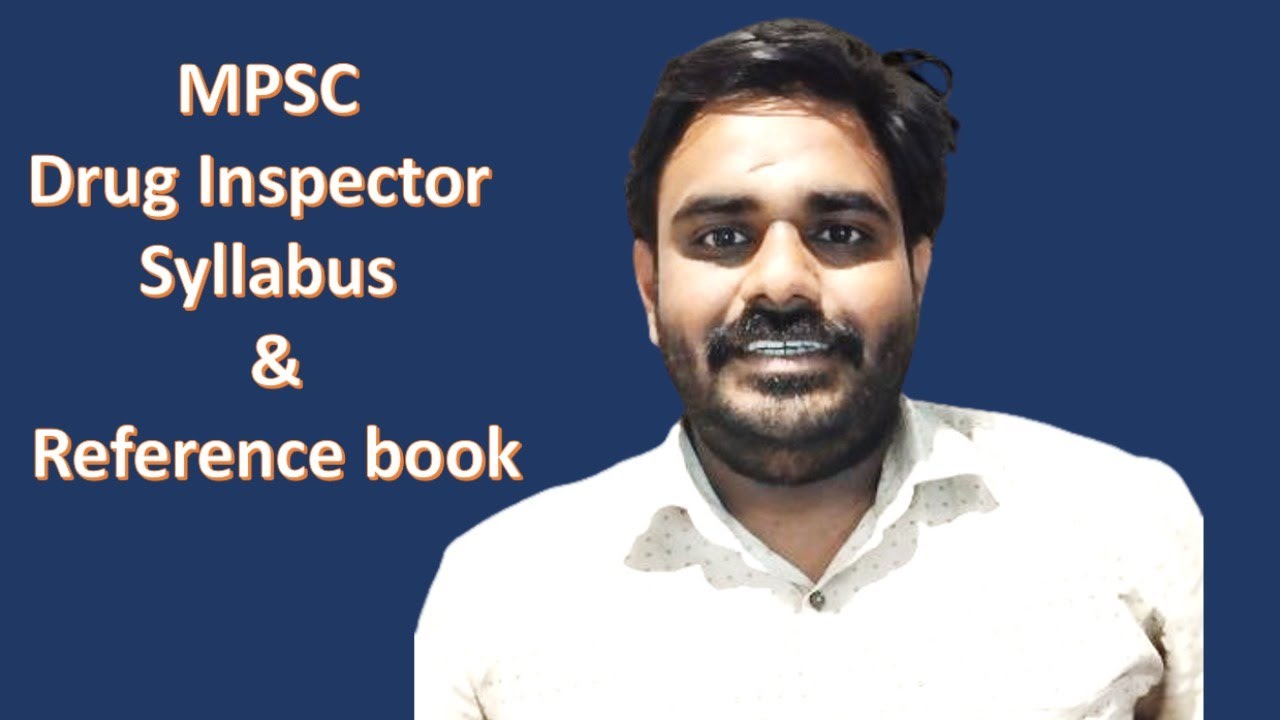 MPSC Drug Inspector Syllabus & Reference book
