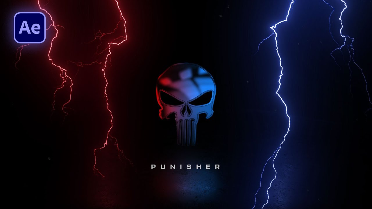 ⚡Thunder Storm Logo Reveal in After Effects - After Effects Tutorial