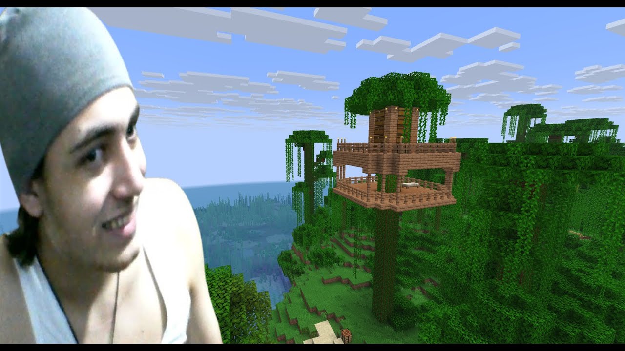 Minecraft vanilla - Bază în copac