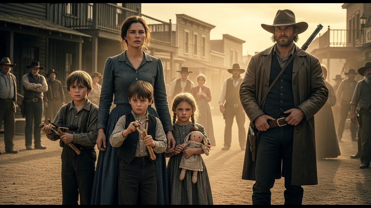 They Tried to Sell a Widow with Three Kids for Debt — Then a Silent Rancher Stepped Forward…