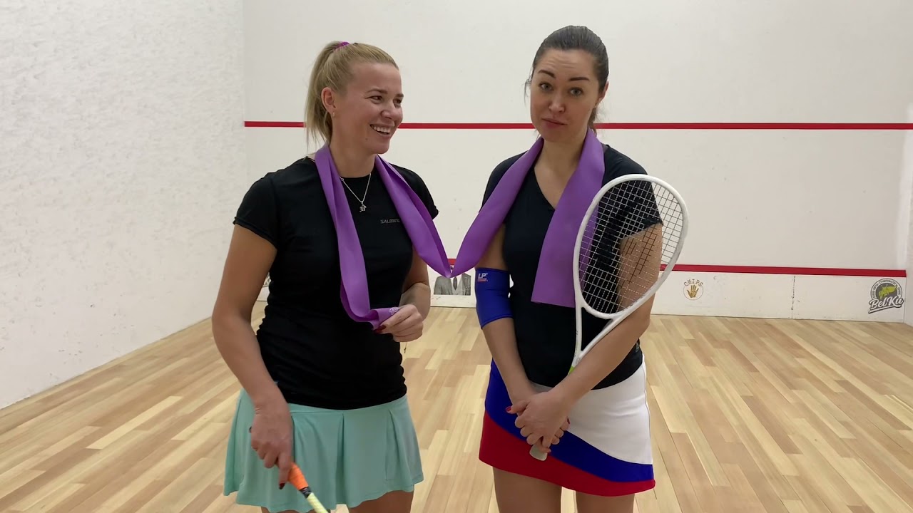 Сквош. Урок #18. Парная тренировка на усиление удара.