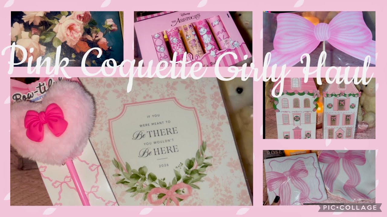 Gorgeous All PINK Coquette/Shabby Chic Girly Haul - My Prettiest Haul Ever!! 🎀🦢🌸🧁💕