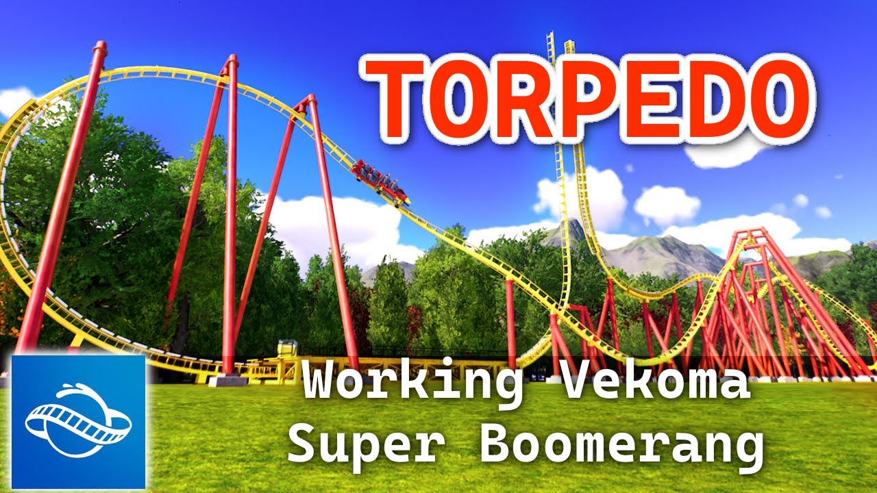 Torpedo - Vekoma Super Boomerang (NO MODS) - Planet Coaster 2 Blueprint Showcase