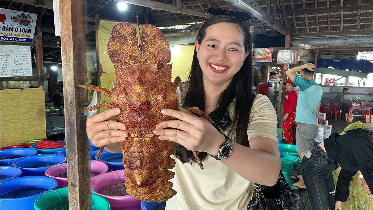 Ăn Tôm Mũ Ni ~3Kg, Tôm Hùm Bông, Hải Sản thiên nhiên siêu khủng ở đầm Ô Loan Phú Yên | ÁNH KUA