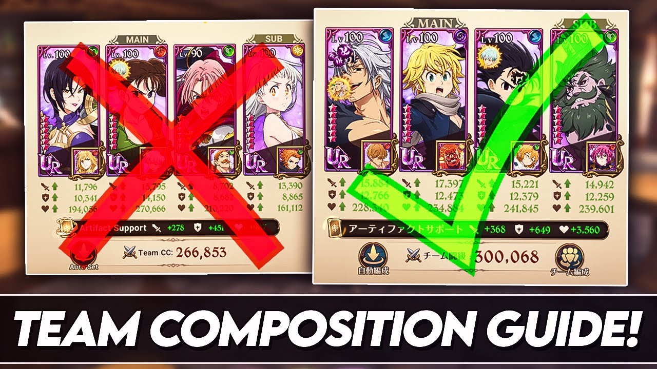 *NEW/RETURNING PLAYERS* How To Build Teams On Grand Cross! Team Composition Guide! (7DS Grand Cross)