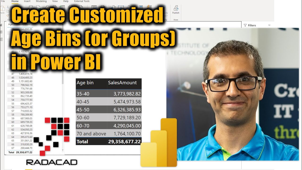 Create Customized Age Bins or Groups in Power BI