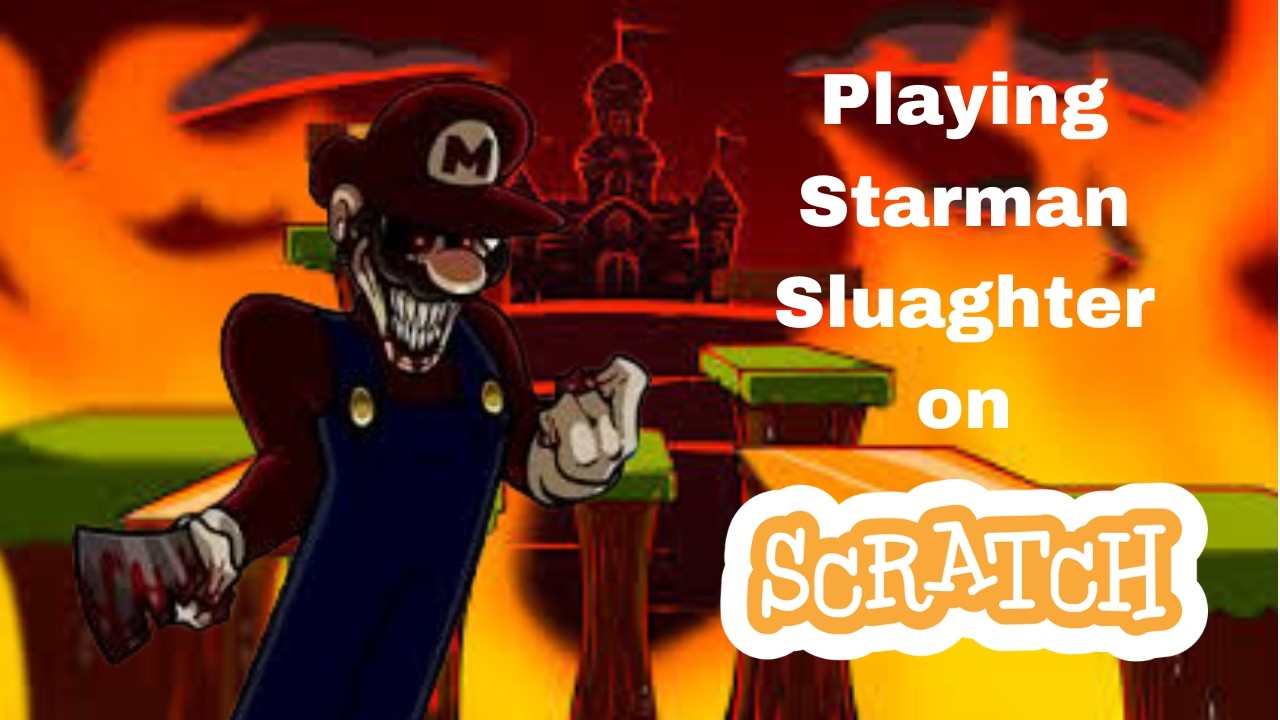 Playing Mario's Madness, Starman Slaughter on scratch :) (third time recording)