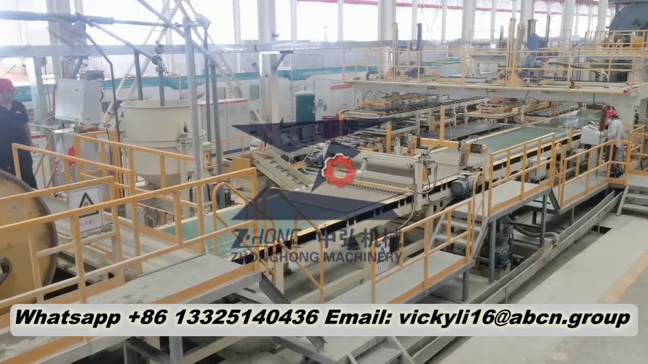 M&aacute;quina para fabricar tableros de silicato de calcio para la construcci&oacute;n de paredes