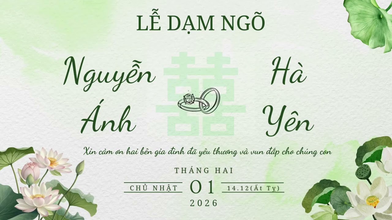 Lễ Dạm Ngõ Nguyễn Ánh s2 Hà Yên!
