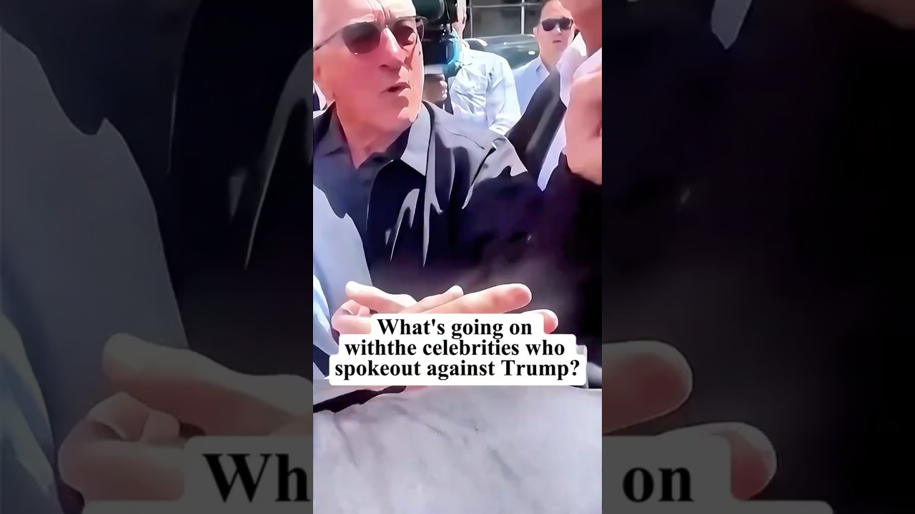 What's going on withthe celebrities who spokeout against Trump?