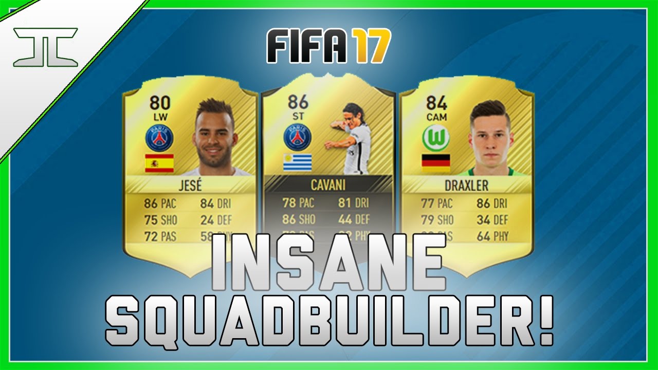 FIFA 17 Insane Hybrid Squad builder! w/ IF Cavani, Draxler & Jese Rodriguez!
