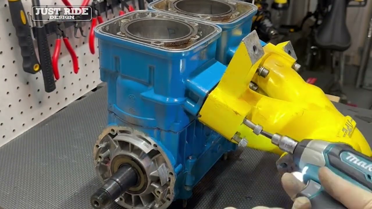1995 SeaDoo XP Rotax 717 Engine Rebuild Part 2 | Assembly & Painted Parts (Timelapse)
