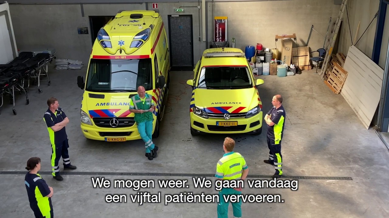 Witte Kruis Evenementenzorg zet ambulancebus in om te helpen tijdens de Coronacrisis.