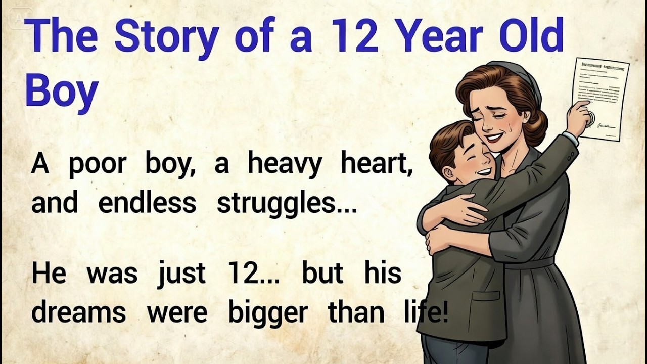 The Story of a 12 Year Old Boy ✅️ | True English Story | Learn English Through Story