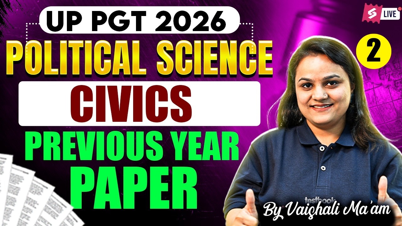 UP PGT Political Science Previous Year Question Paper | UP PGT Political Science By Vaishali Mam