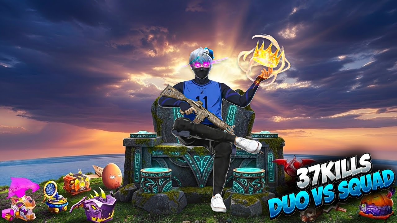 37 KILLS 😱 Duo Vs Squad With Deepex FF | Full Gameplay on iPhone 16 Pro Max 🔥