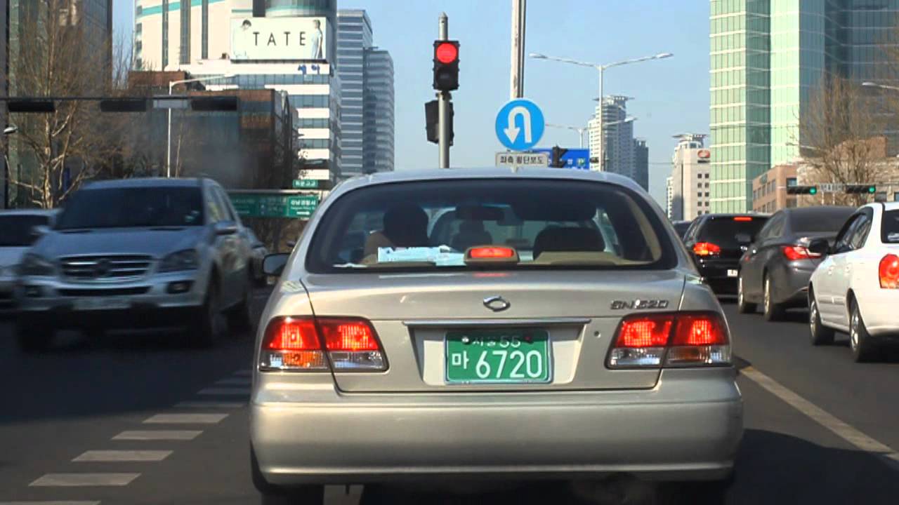 Driving around Seoul in the daytime and at night