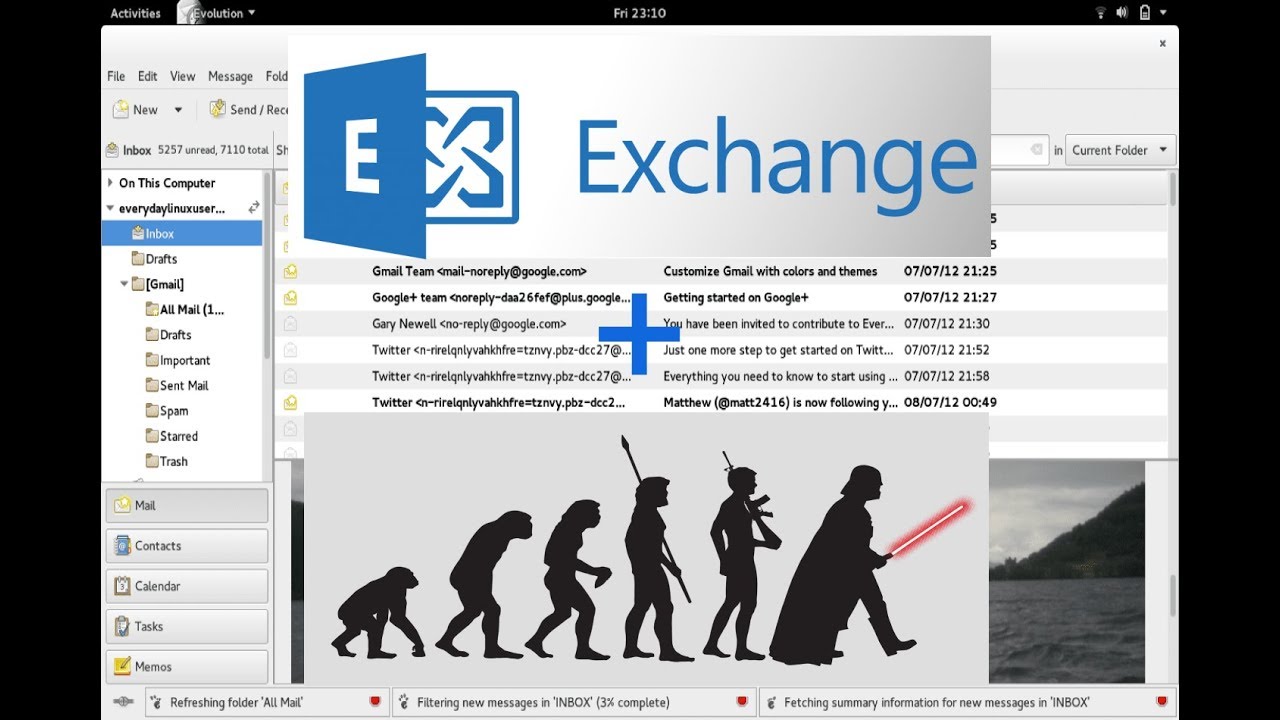 Easy connect Exchange to Linux mail (Evolution)