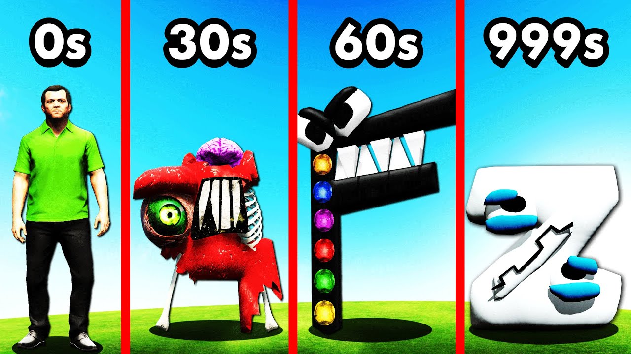 ALPHABET LORE SHAPESHIFT Every 30 SECONDS In GTA 5