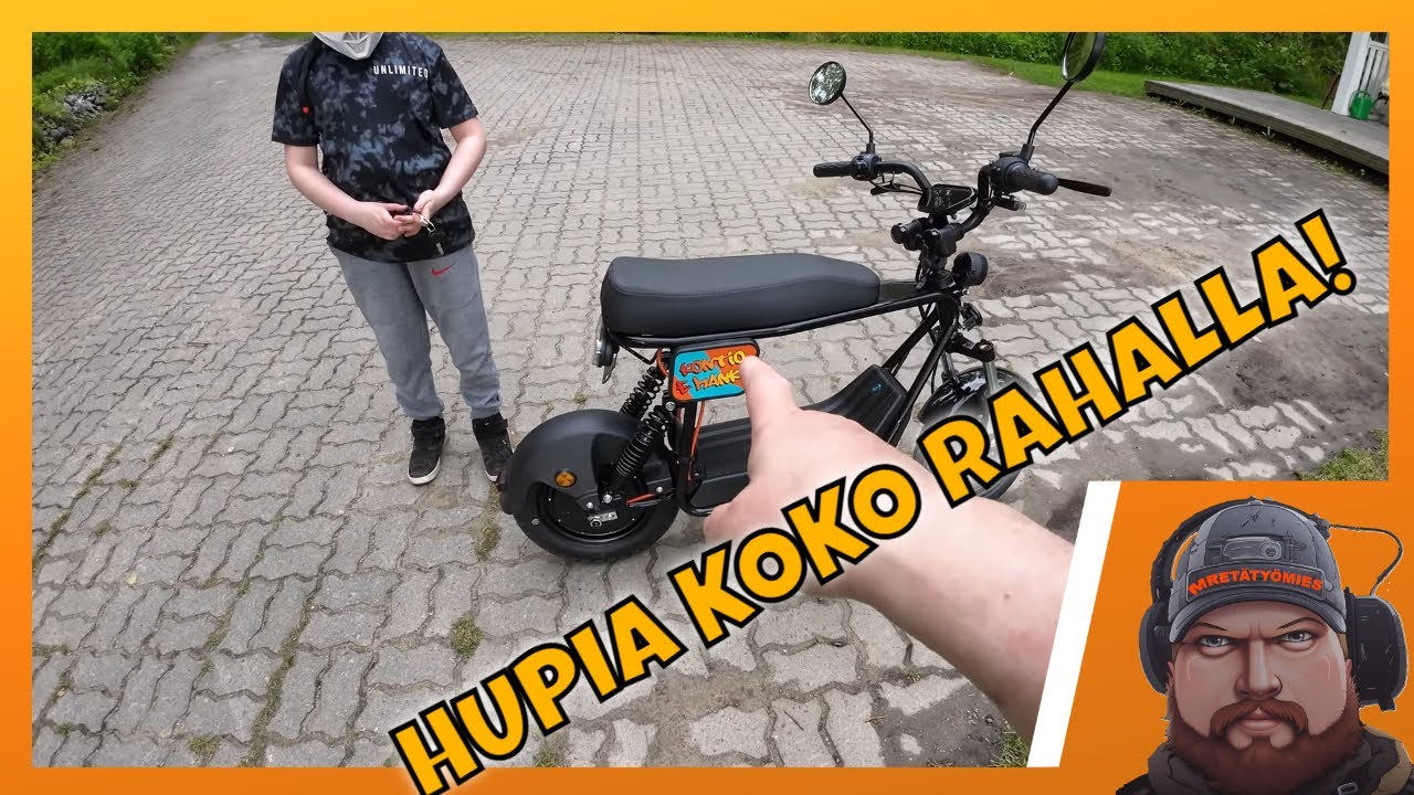 Kontio E Manki ensimmäinen ajo | Poika keräsi rahat omaan mopoon
