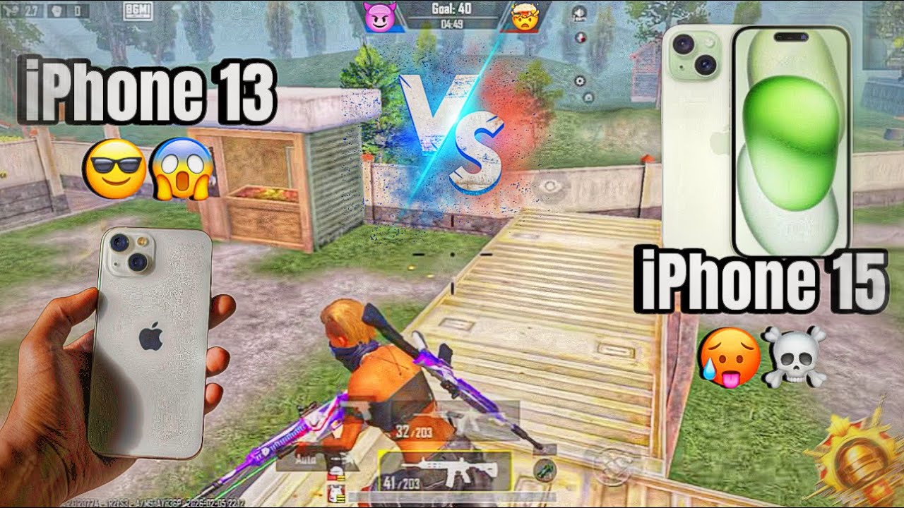 iPhone 13 Vs iPhone 15 🔱 60 FPS Vs 60 FPS ❤️ Test TDM Challenge 1v1 🔥 New Update 😱