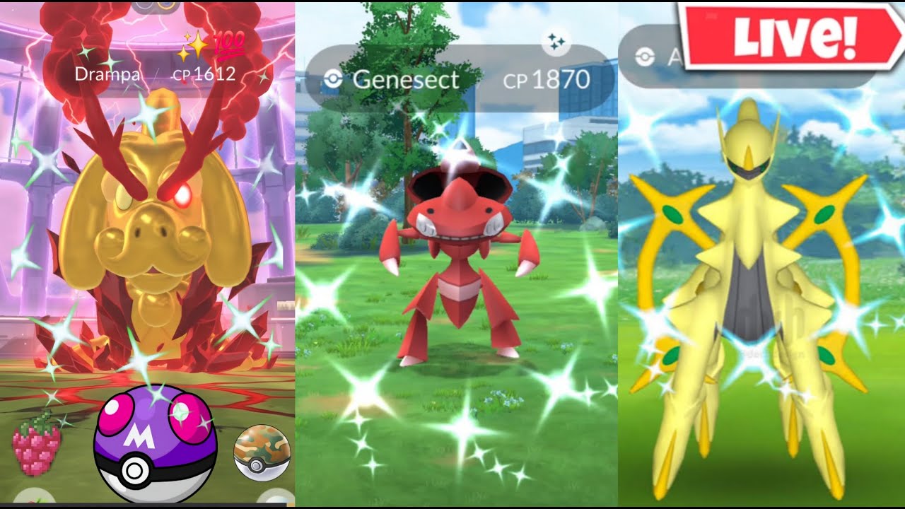 Hunting✨️Shiny Genesect & G-Birds On Raid Hour In #PokemonGo