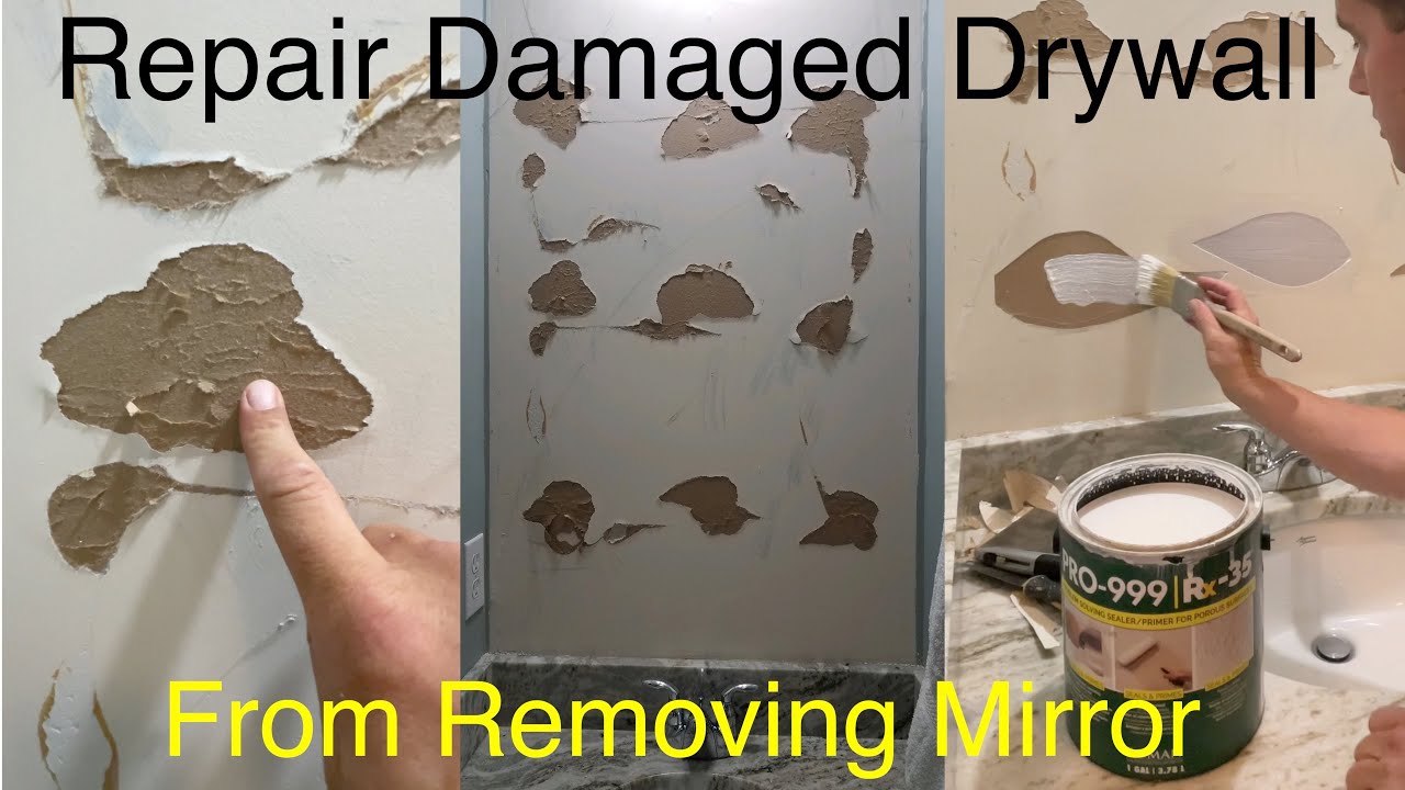 Repair Torn or Damaged Drywall FAST & EASY!!! (Part 1)