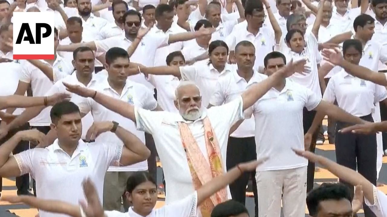 India's Modi leads Yoga Day celebrations in Kolkata