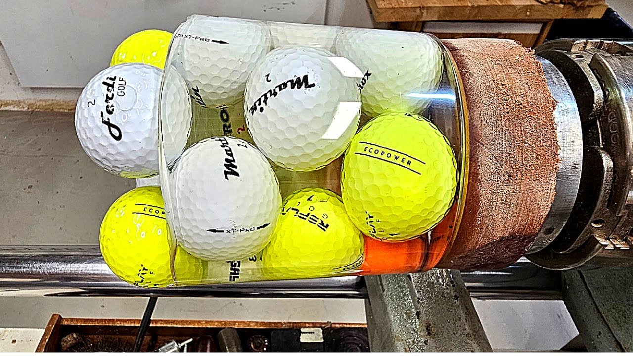 Turning GOLF BALLS into a coffee mug. Its Alive!