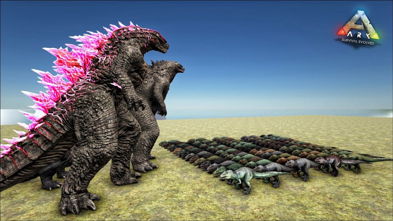 75x GIGANOTOSAURUS VS ARK KAIJU'S & GODZILLA'S | ARK: SURVIVAL EVOLVED