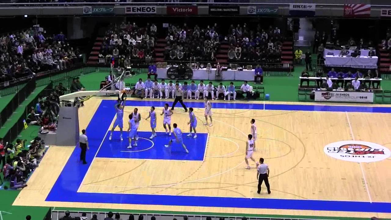 ウインターカップ2015　高校バスケ　男子決勝　明成VS土浦日大