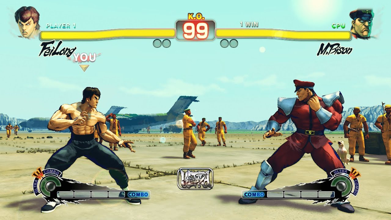 Fei Long vs M.Bison (Hardest) Street Fighter 4.| Epic Battle