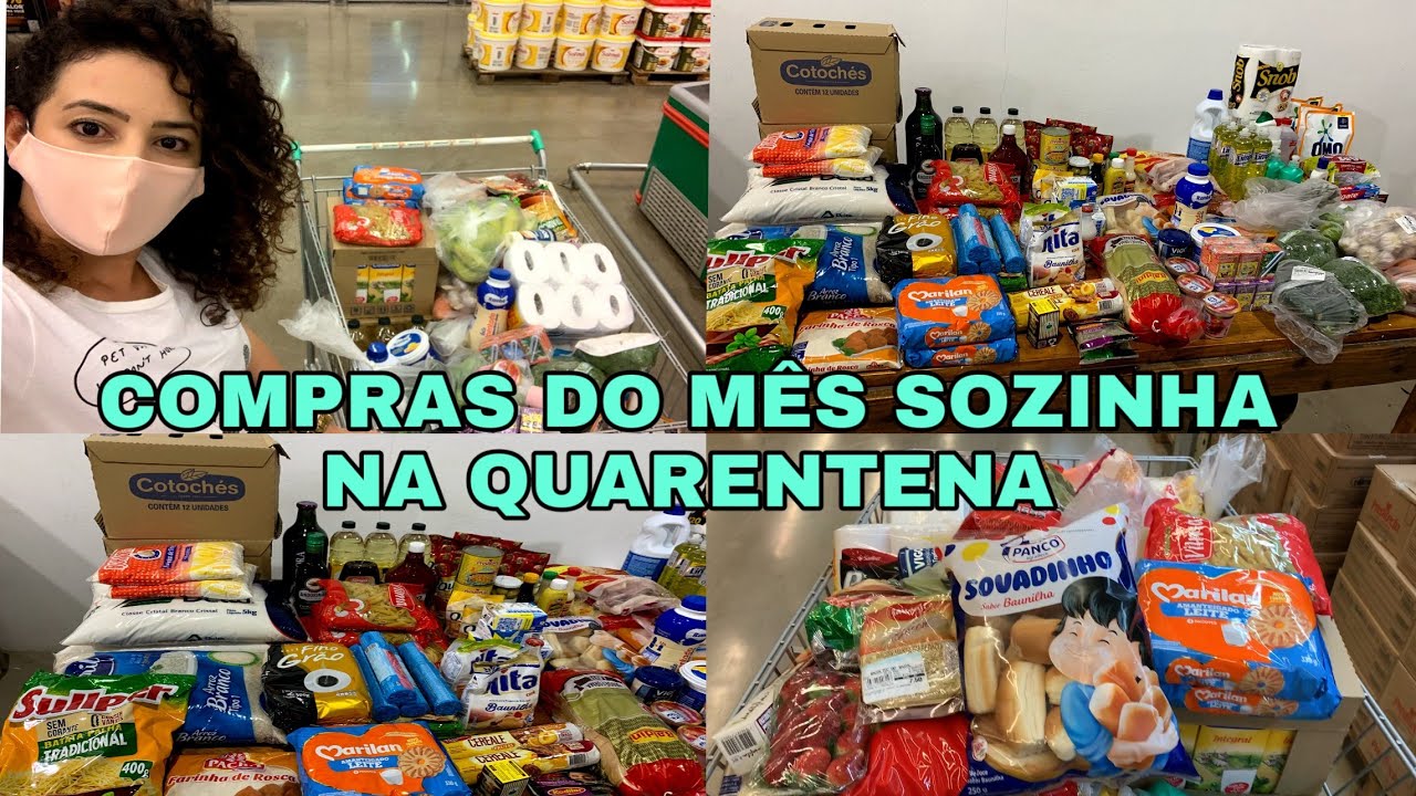 COMPRAS DO MÊS NA QUARENTENA| COMPREI BASTANTE COISA + QUANTO GASTEI | LETÍCIA VELOSO