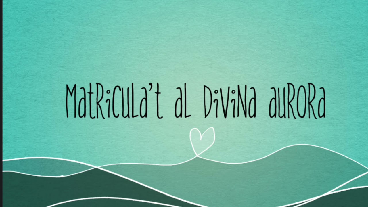 Matricula’t al Divina