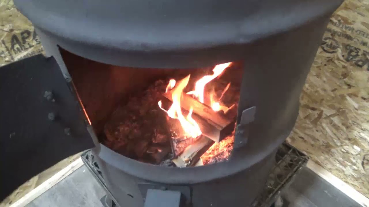 New Wood Burner, Homemade 30 Gallon Barrel Wood Stove for the Shop, Dyna-Glo failed!