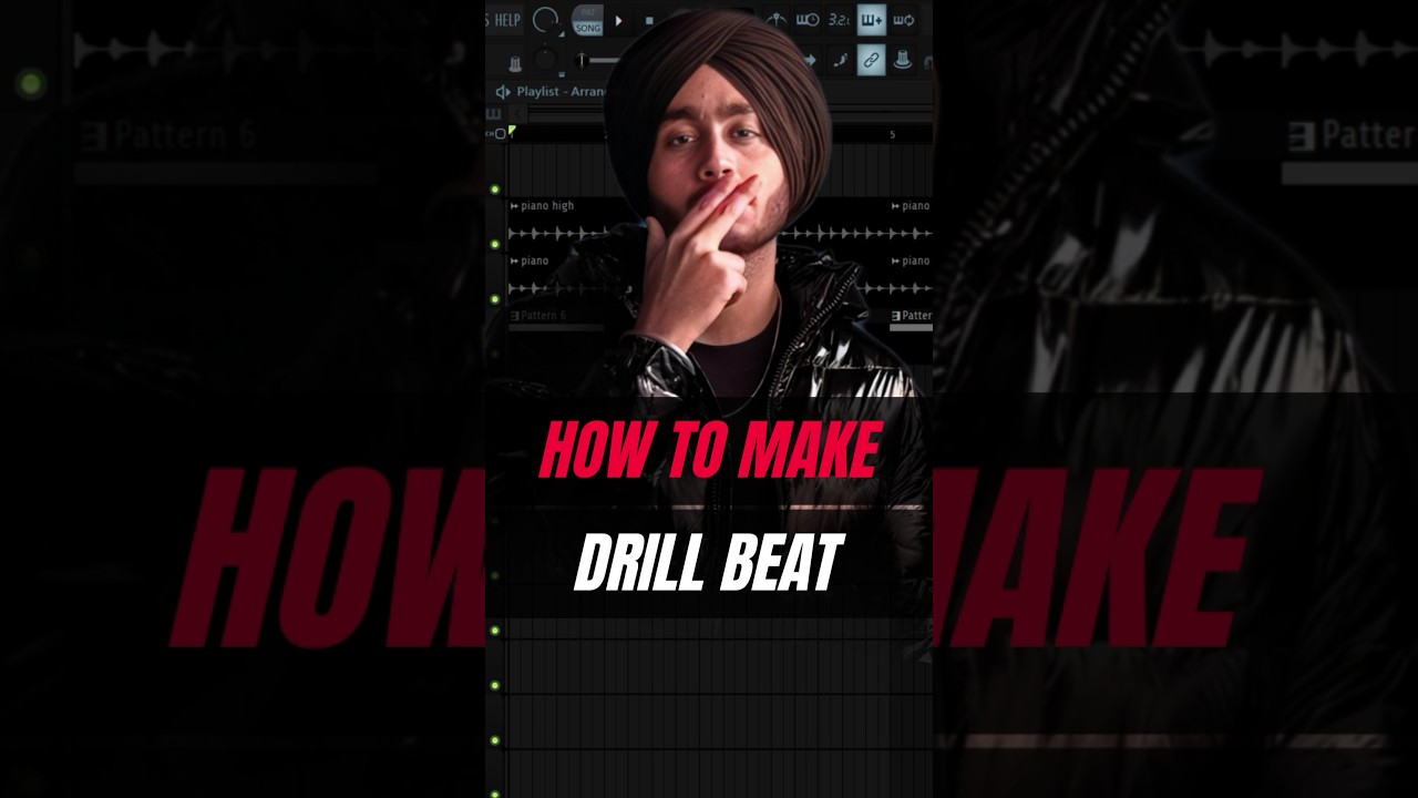 How To Make Drill Beat In Fl Studio Like - Shubh 🔥 #flstudio #drillbeat