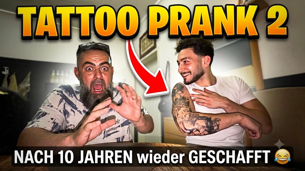 TATTOO PRANK 2 an BABA!!😂🇹🇷10Jahre Jubil&auml;um🎉 