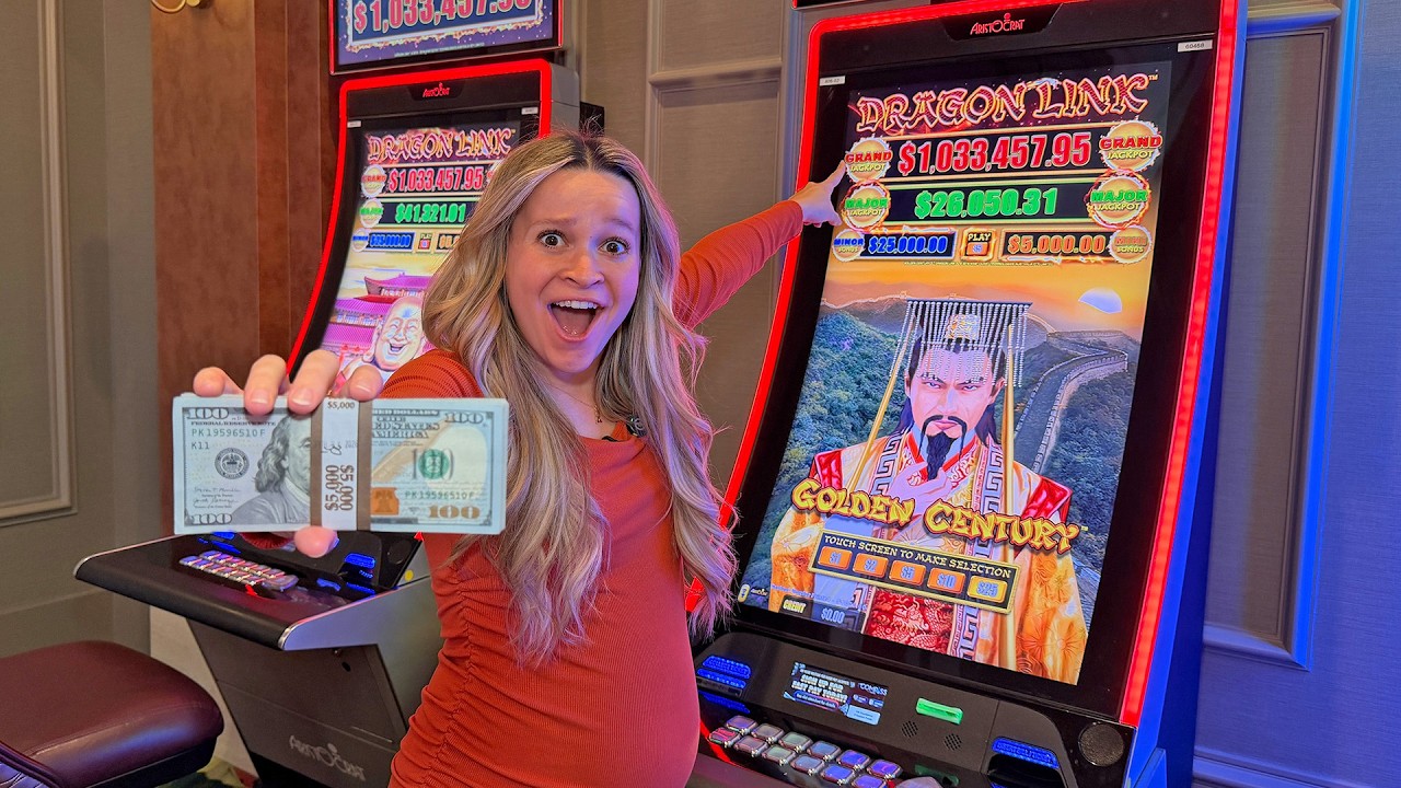 My Wife Put $5000 Into This Dragon Link And SCREAMED After This Hit!!!