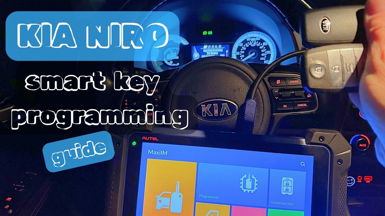 Программирование смарт-ключа для KIA NIRO 2019 года с помощью AUTEL IM608. Инструкция по программ...