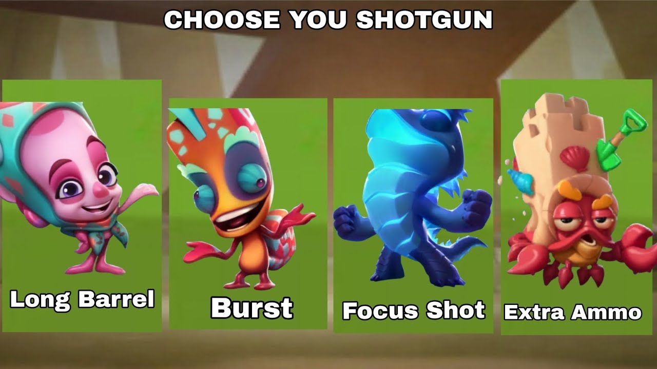 Which Type Of Character Shotgun Gives High Damage | Zooba