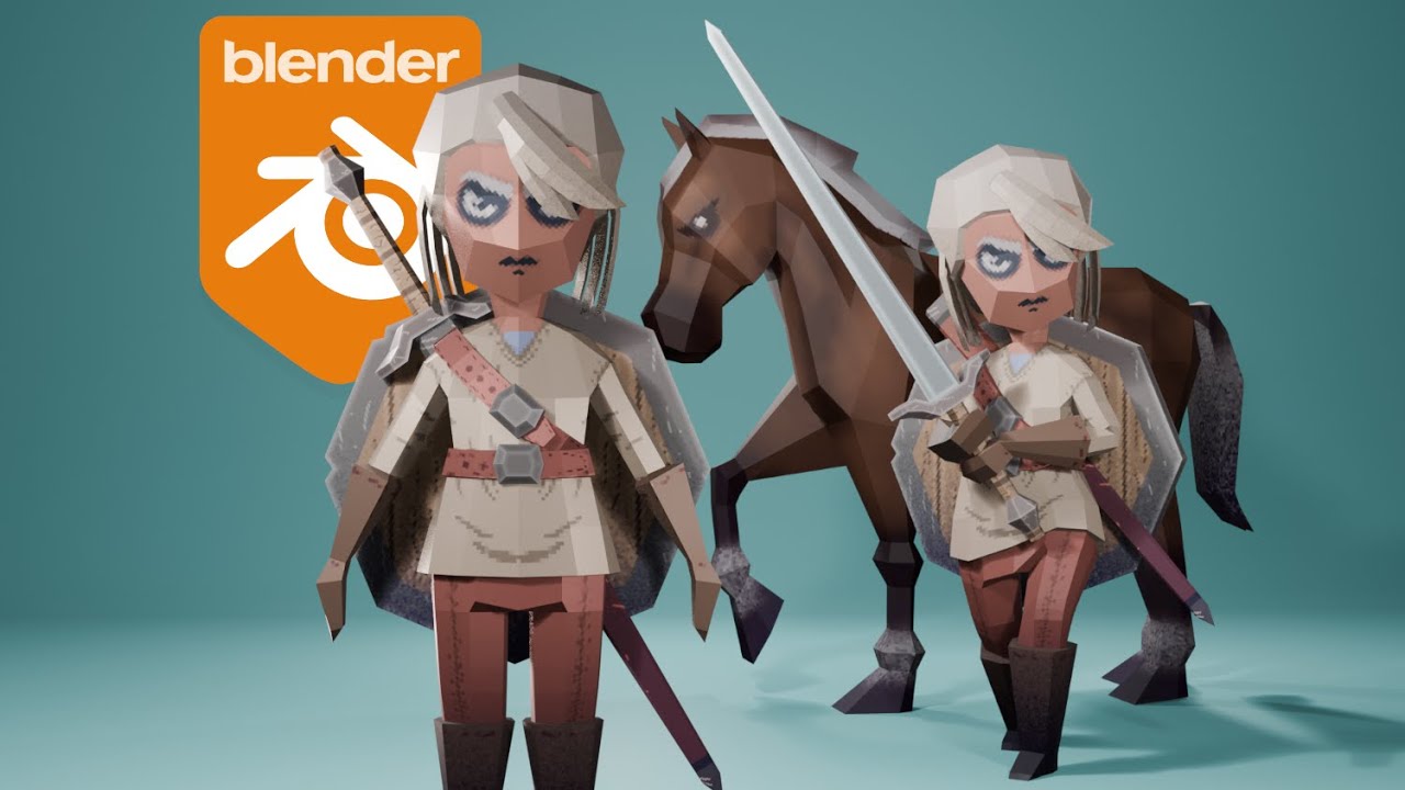 Curso de cómo modelar y texturizar personajes para VIDEOJUEGOS en Blender - Tutoriales en Español