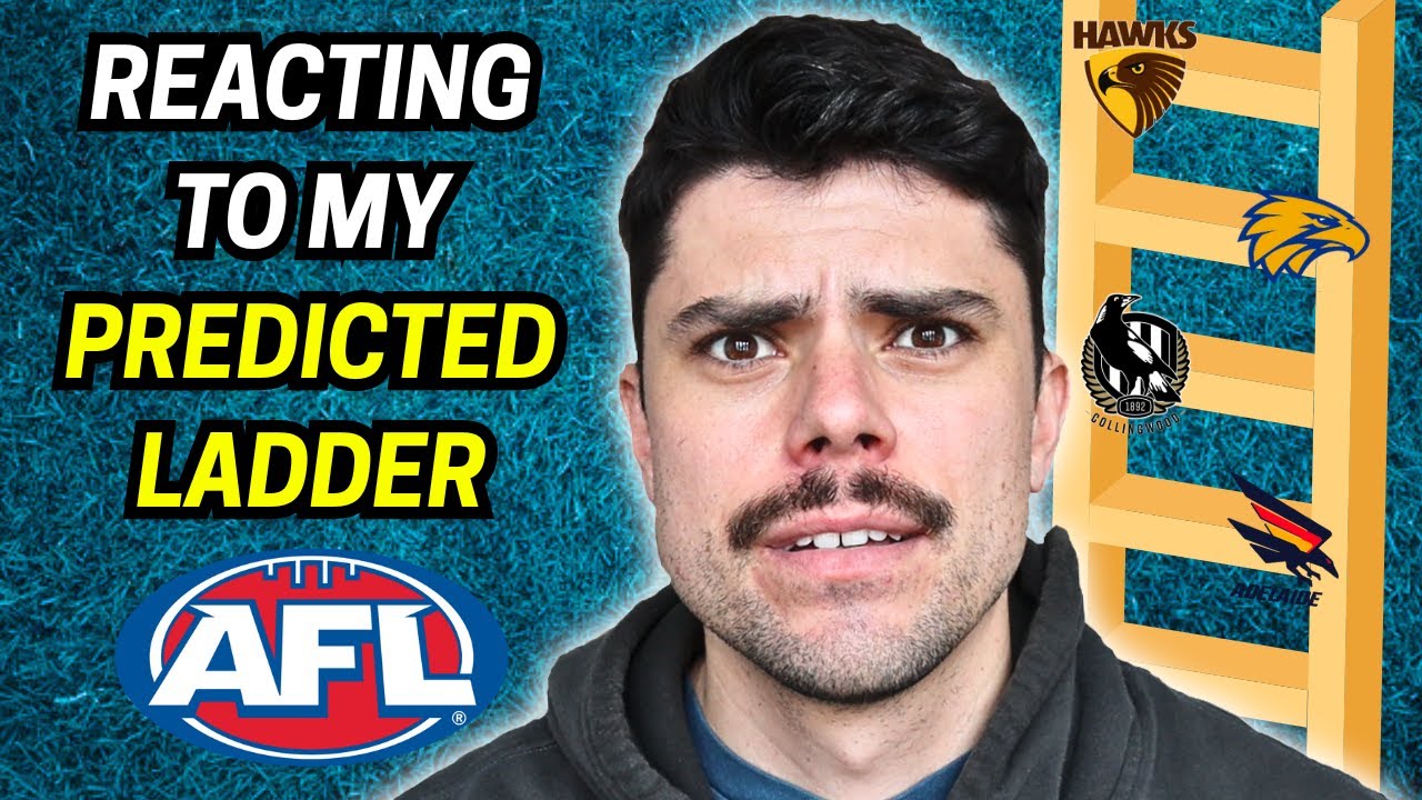 Реакция на мой прогноз AFL Ladder на 2025 год