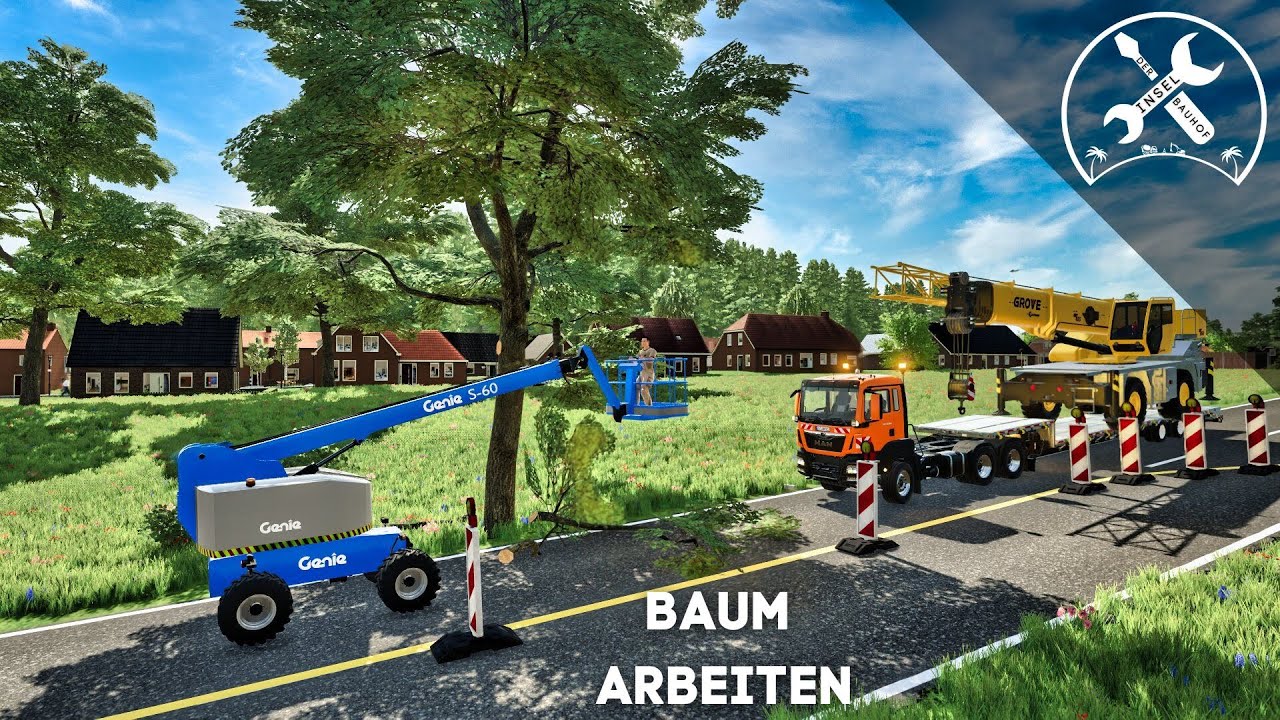LS22 -🚧 Der INSEL BAUHOF - Ein NEUES PROBLEM! Der Baum ist im Weg! Teil 7