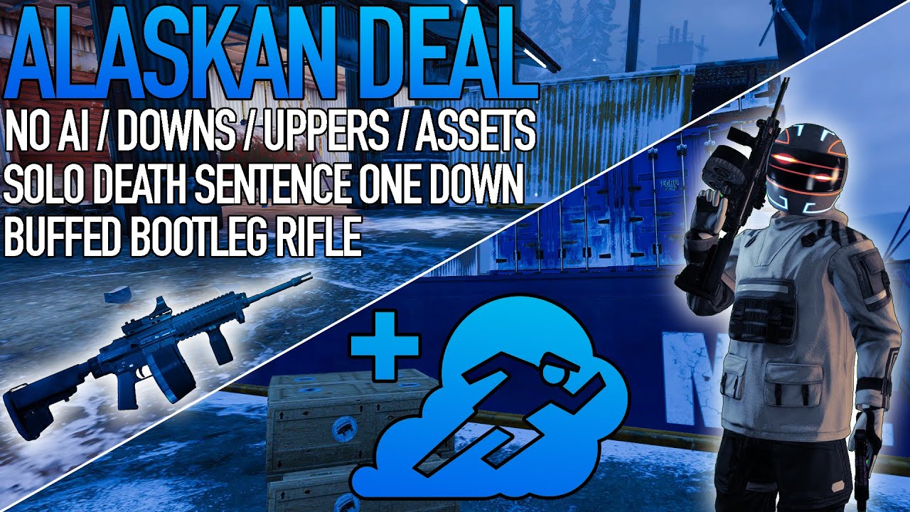 PAYDAY 2 - Alaskan Deal DSOD Solo (No AI/Downs/Uppers/Assets) - Buffed Bootleg Sicario Build