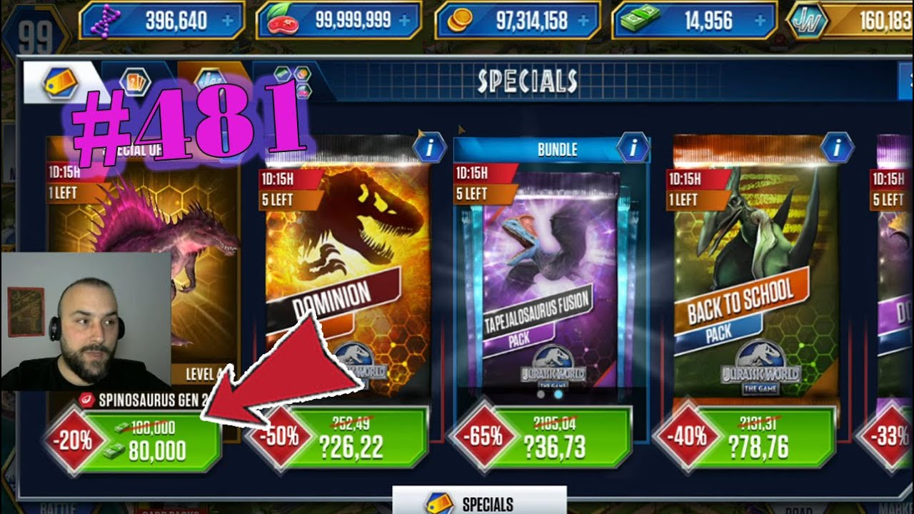 OYUN ÇILDIRDI 80.000 DOLARA YA SPİNO GEN 2 LEVEL 40 - JURASSIC WORLD # 481